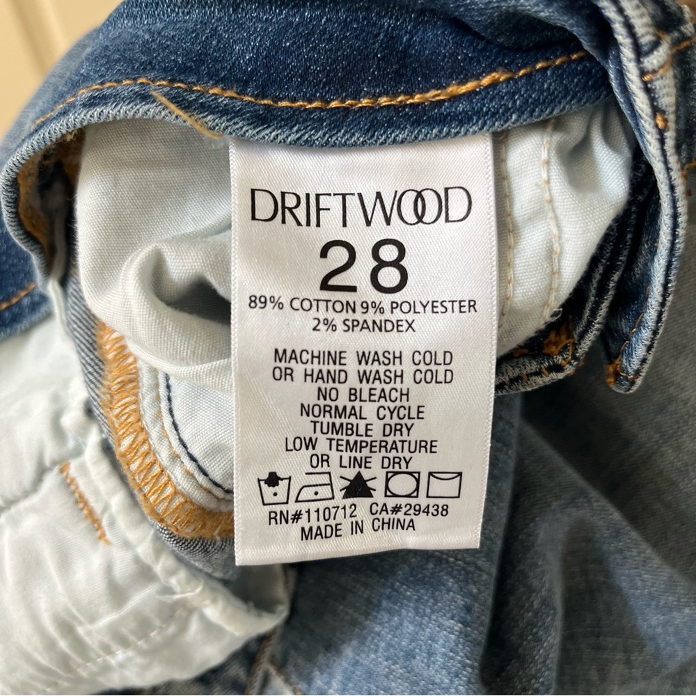 Driftwood Wyatt High Waist Embroidered Flare Jeans 28 x 34 - Picture 9 of 9